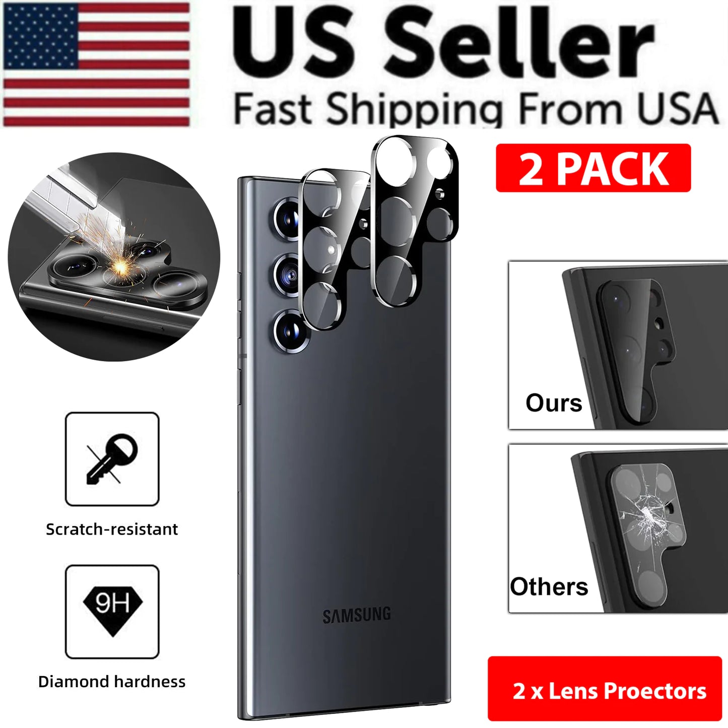 Samsung S23 S22 Ultra Screen Protector USA