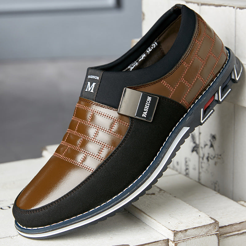 Leather Shoes Men New Casual Leather Shoes Men