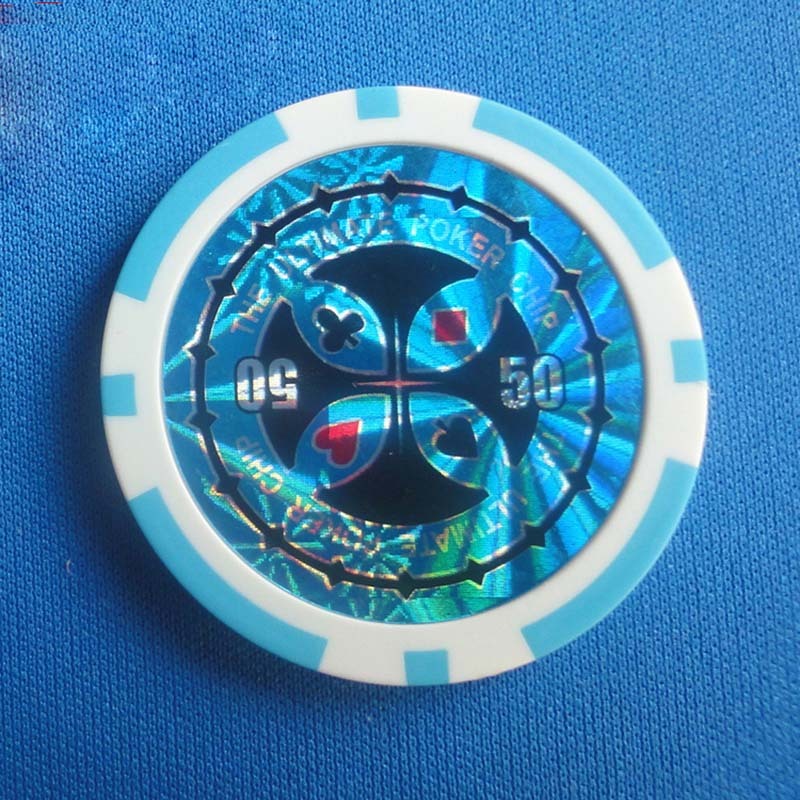 ABS Plastic High-End Two-Color Chips Poker Baccarat Game Coins