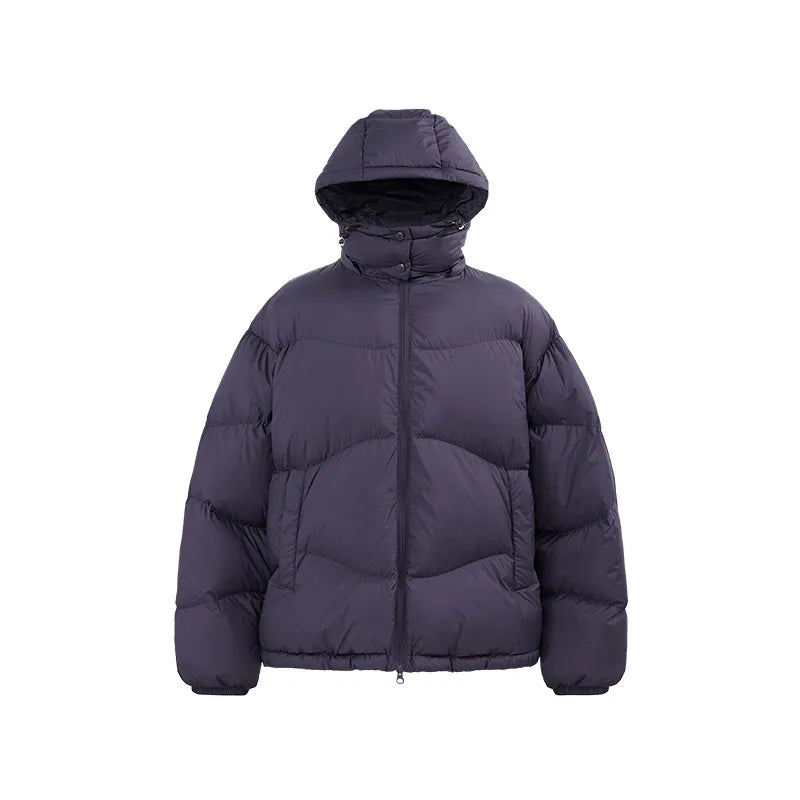 Thin And Portable Puff Down Jacket Solid Color Hooded