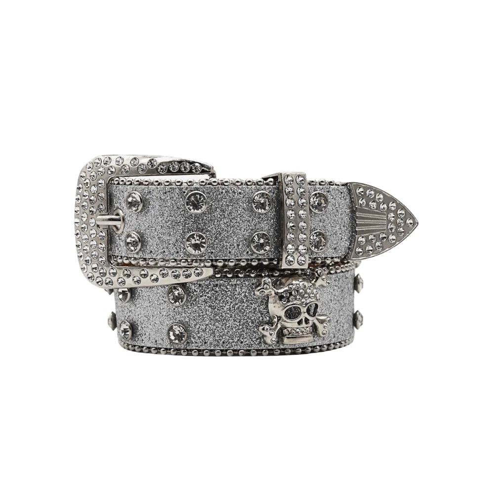 Glitzy Skull Fashion Belt