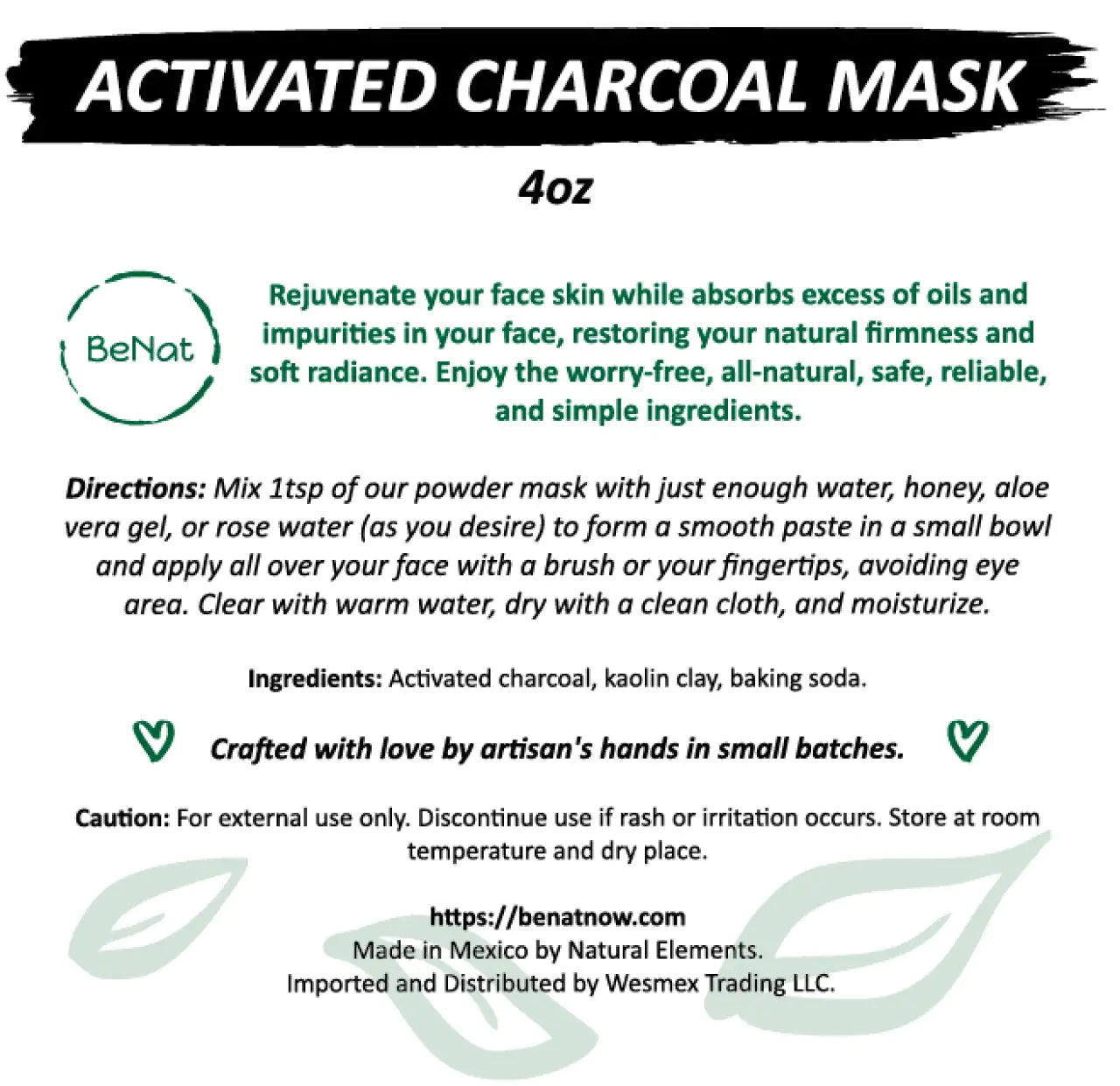 Purifying Charcoal Face Mask