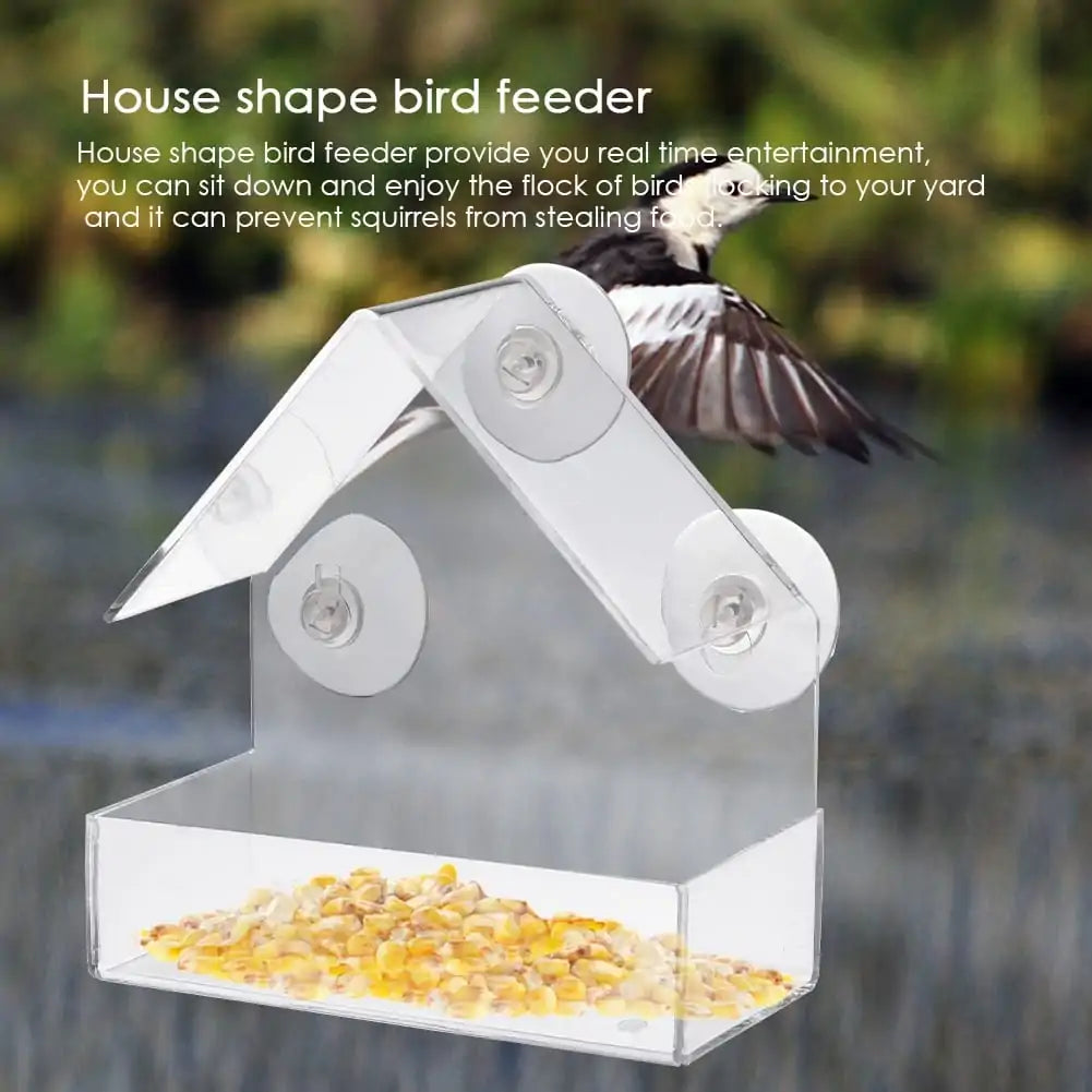 Clear View Suction Bird Feeder