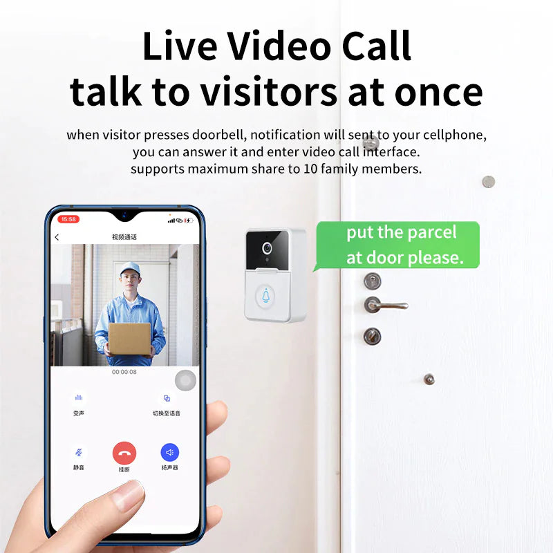 Smart WiFi Doorbell with Video Intercom