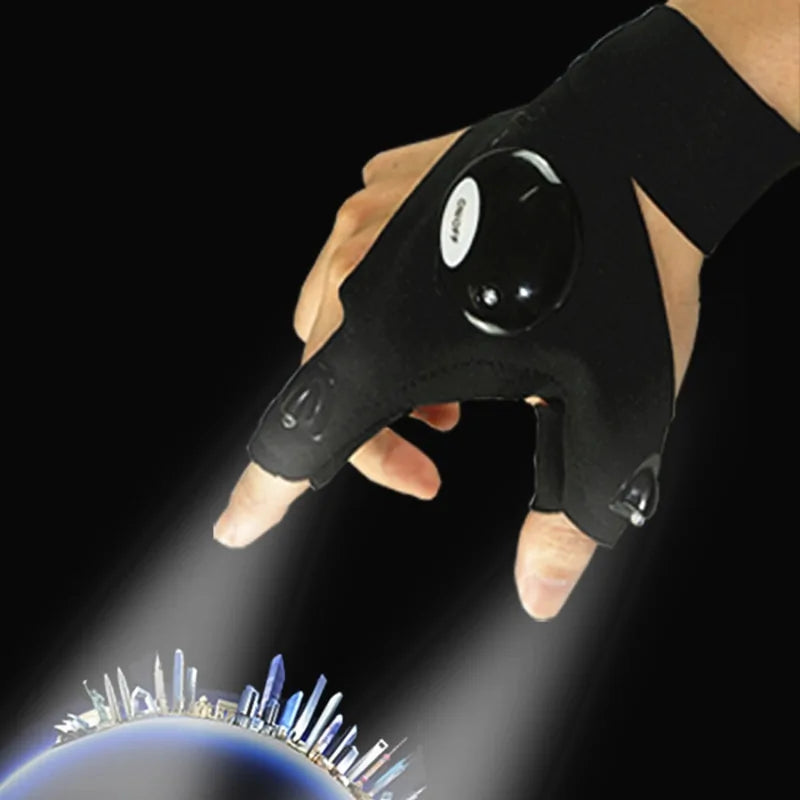 LED Fingerless Adventure Glove