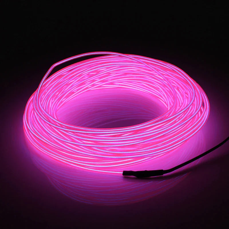 Glowing EL Wire Neon Tube Strings for Decor with Controller