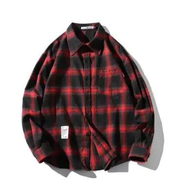 Unisex Checkered Long Sleeve Shirt