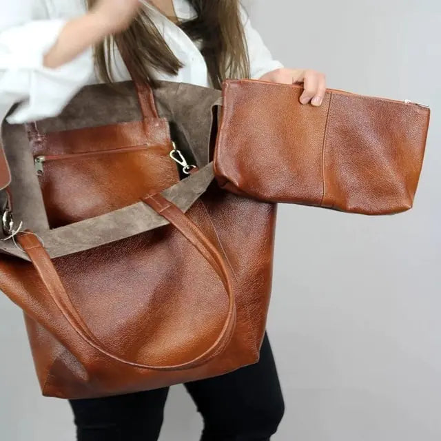 Chic Leather Tote Handbags