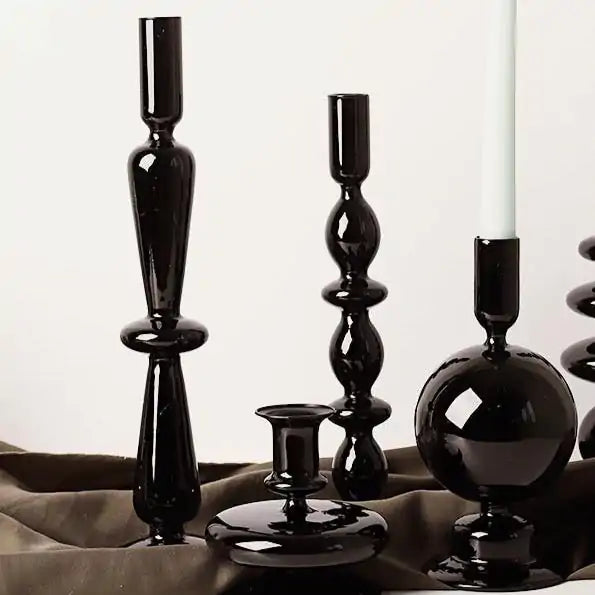 Elegant Rue Glass Candle Holder