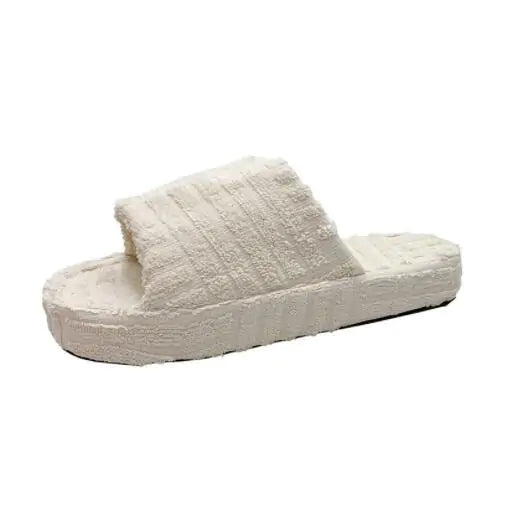 Ladies' Plush Slip-On Slippers