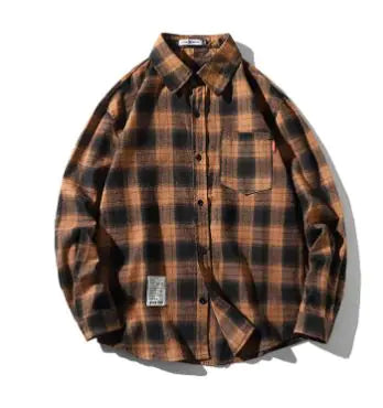 Unisex Checkered Long Sleeve Shirt