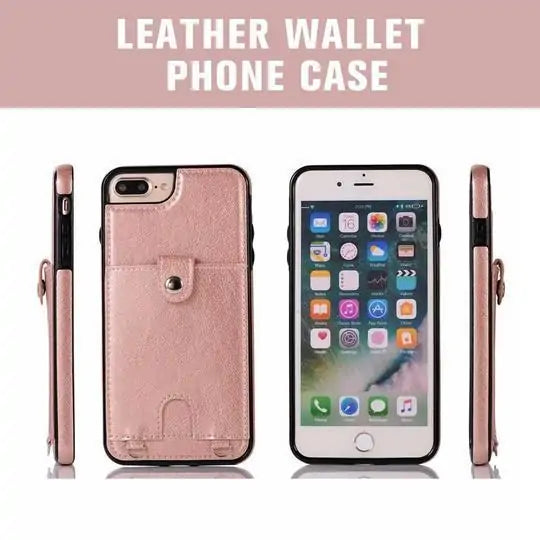 Chic Leather Phone Wallet Case