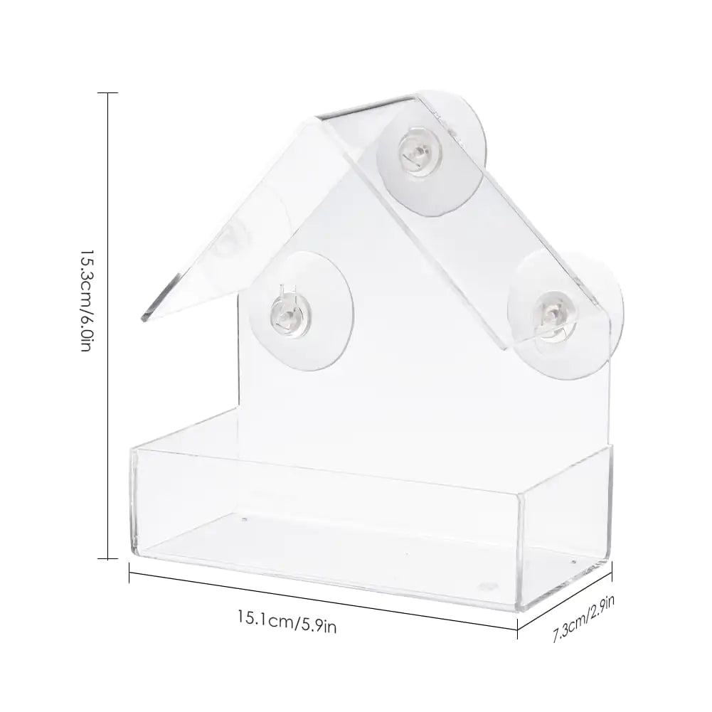 Clear View Suction Bird Feeder