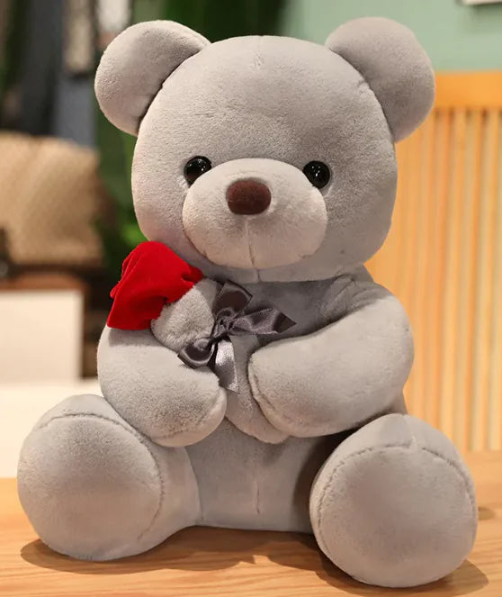 Cuddly Rose Teddy Pillow