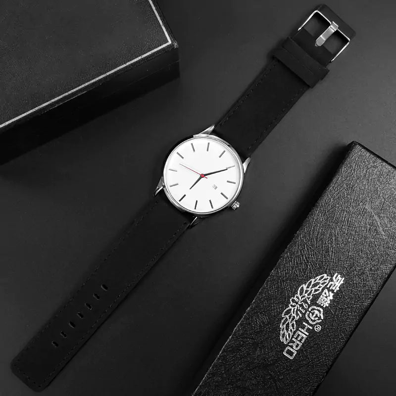 Classic Leather Timepiece