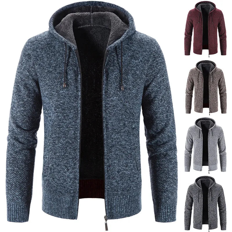 Men's Stylish Fleece Cardigan Jacket