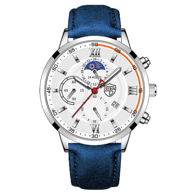 Gent's Classic Leather Timepiece