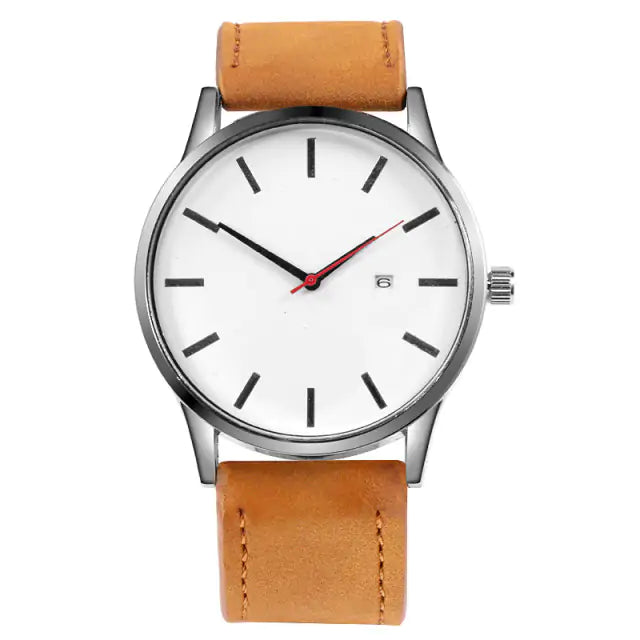 Classic Leather Timepiece