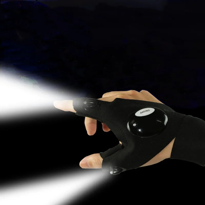 LED Fingerless Adventure Glove