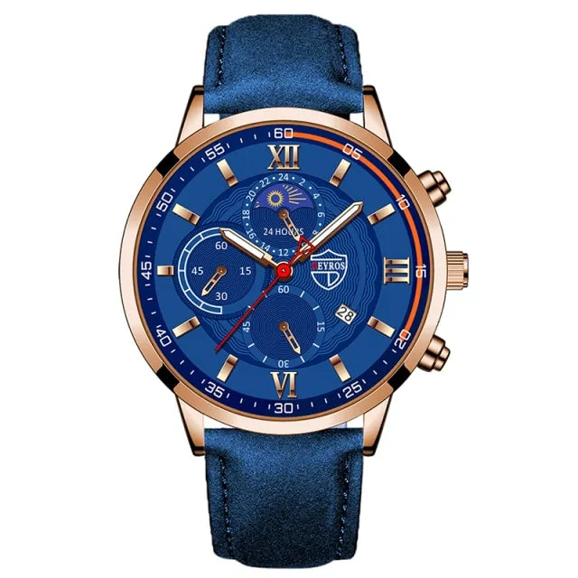 Gent's Classic Leather Timepiece