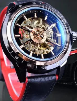 Forsining Scarlet Leather Timepiece