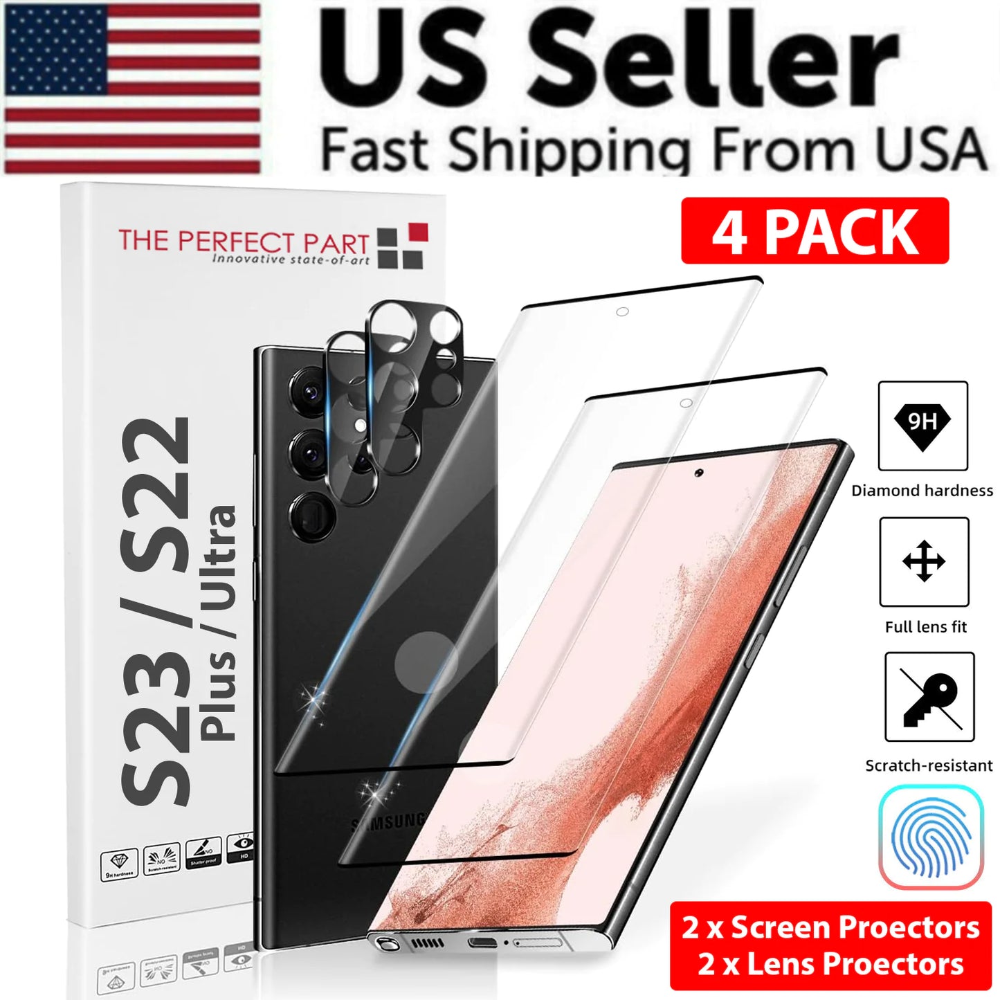 Samsung S23 S22 Ultra Screen Protector USA