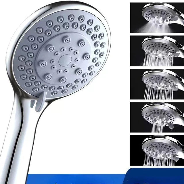 High-Pressure 5-Mode Handheld Shower with Hose