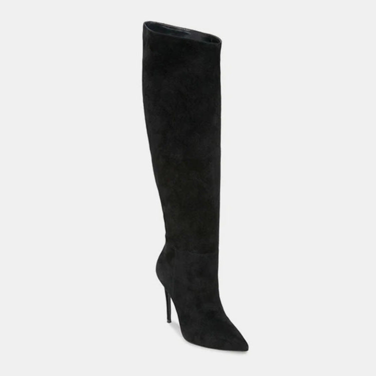 Stiletto Heels Pleated High Over The Knee Boots