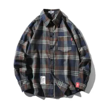 Unisex Checkered Long Sleeve Shirt