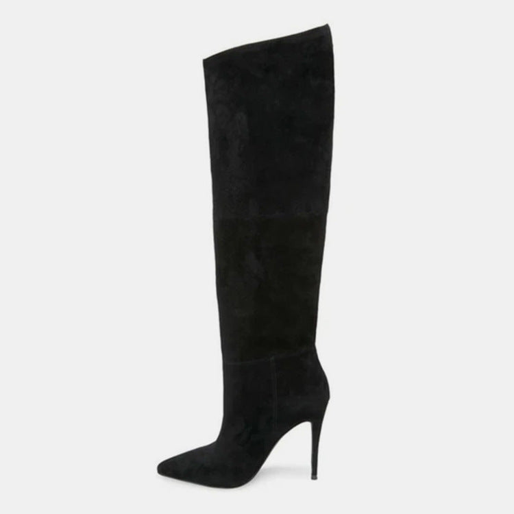 Stiletto Heels Pleated High Over The Knee Boots