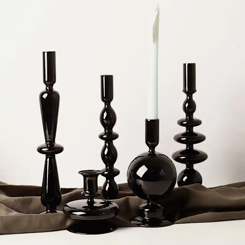 Elegant Rue Glass Candle Holder