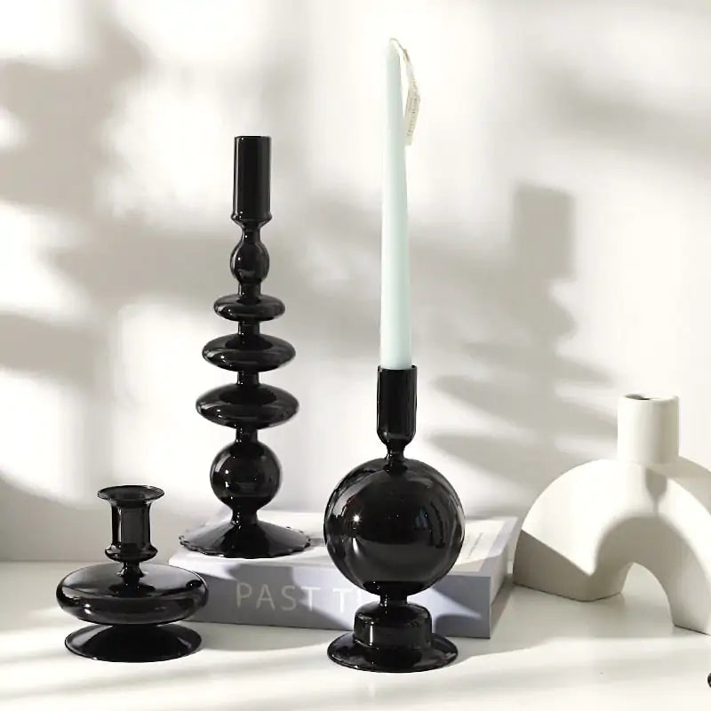 Elegant Rue Glass Candle Holder