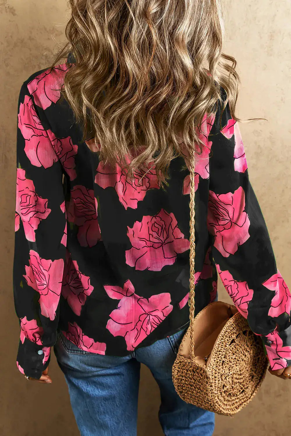 Floral Elegance Long Sleeve Shirt