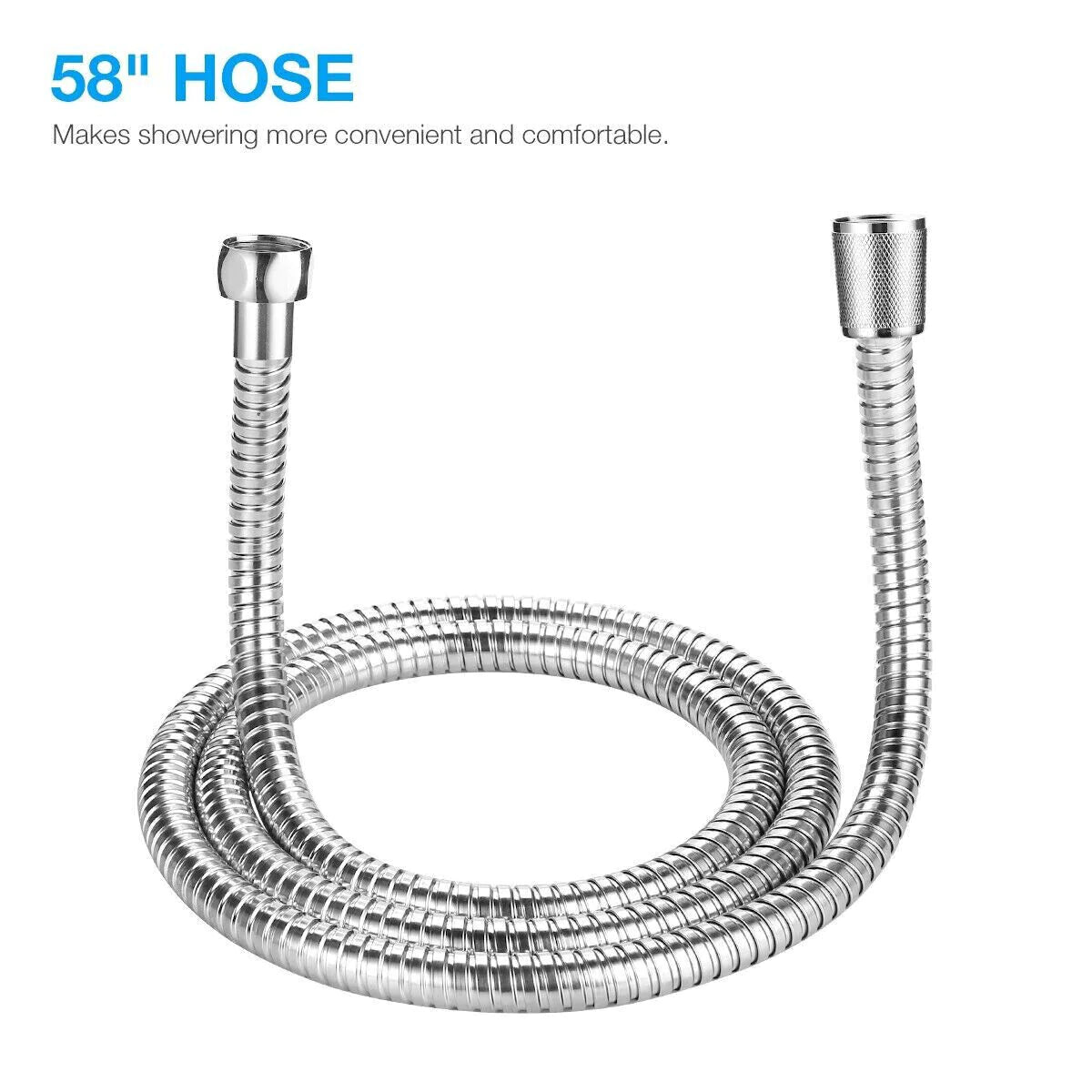 High-Pressure 5-Mode Handheld Shower with Hose