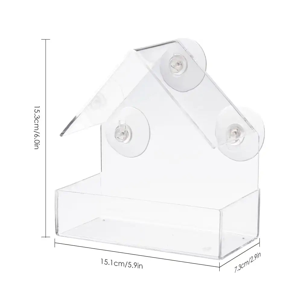 Clear View Suction Bird Feeder