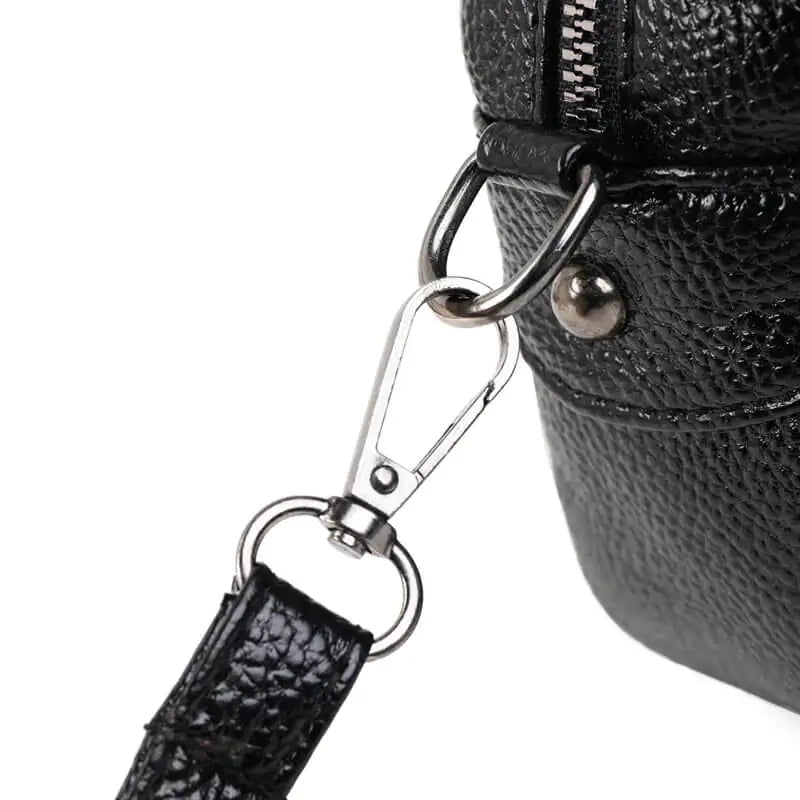 Chic Leather Circle Purse