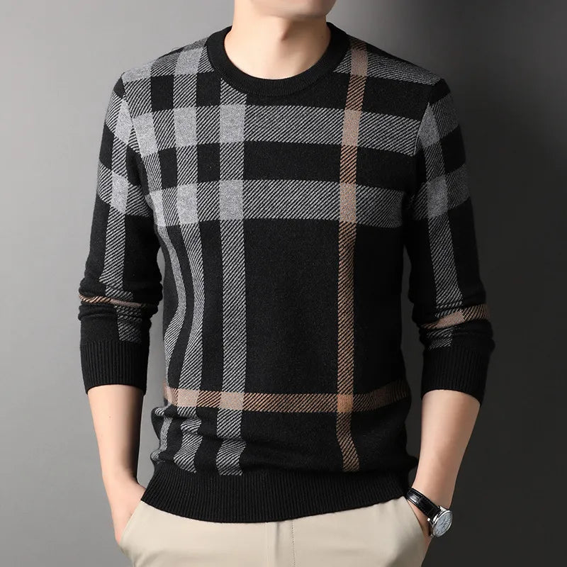 Knitwear Casual Crew Neck Top Bottoming Men's Sweater