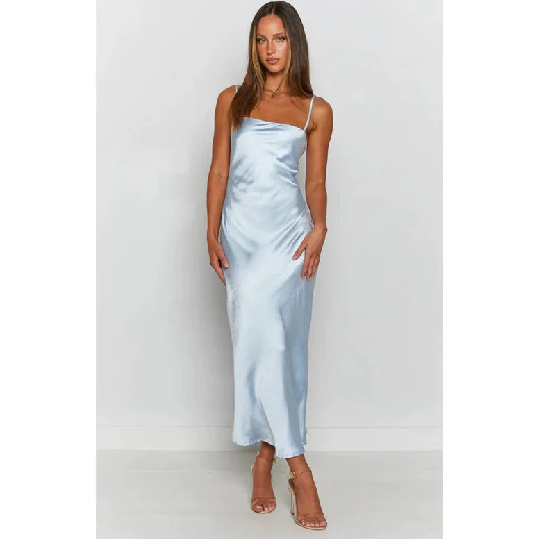 Luxurious Satin Soirée Gown