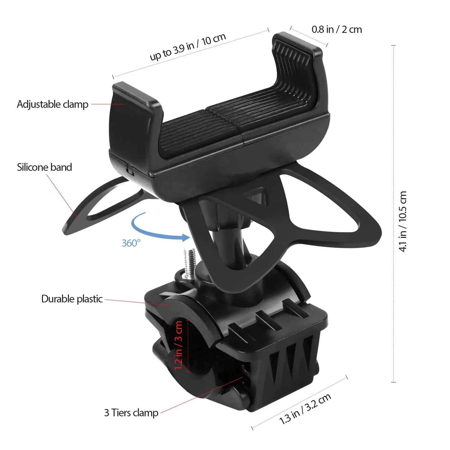 Cyclist's Universal Phone Holder